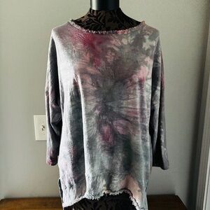 Paper lace 100% cotton, tie dyed, magical top